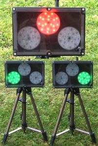 Wetterfeste Startampeln n einer kleineren Ausführung