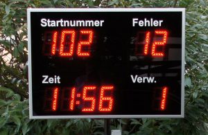 Großanzeige für Lichtschranke